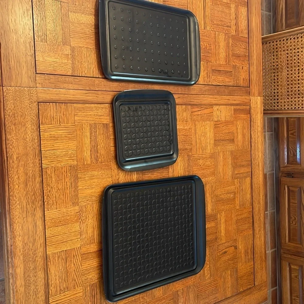 Williams Sonoma grill prep trays set up three Black